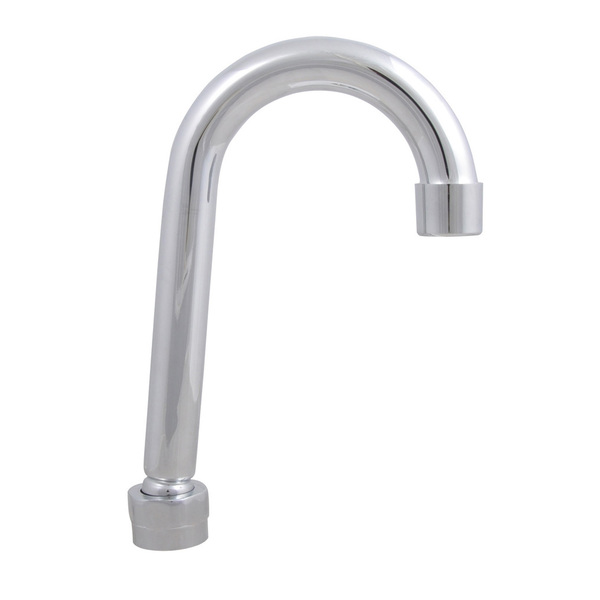 Bk Resources Evolution Series Stainless Steel Goosneck Spout, 4.5", 2.2 GPM Flow Rate EVO-SPT-4G